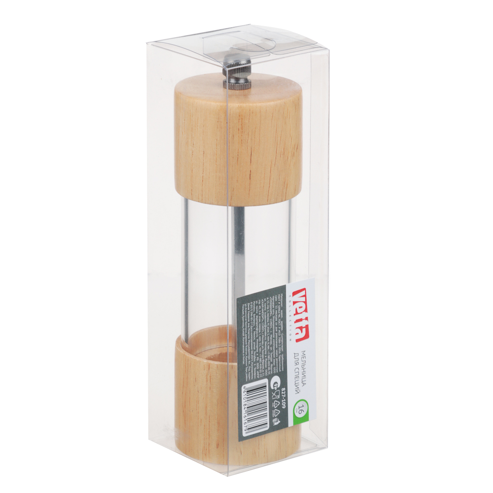 VETTA Мельница для специй, 16см, дерево/акрил, арт.№ 827-109