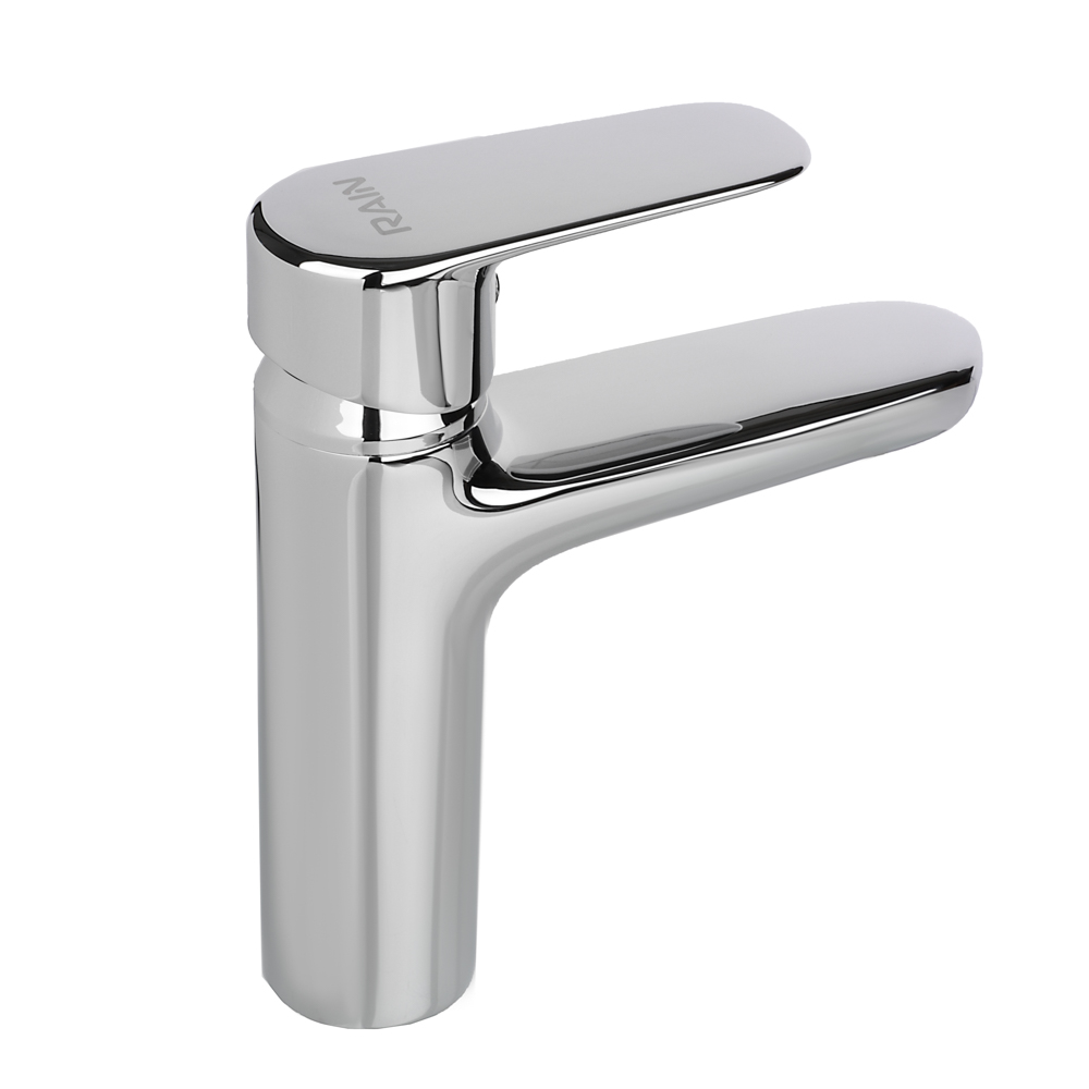 RAIN Смеситель для раковины Оникс, картридж 35мм, гайка, латунь, хром, арт.№ 561-024