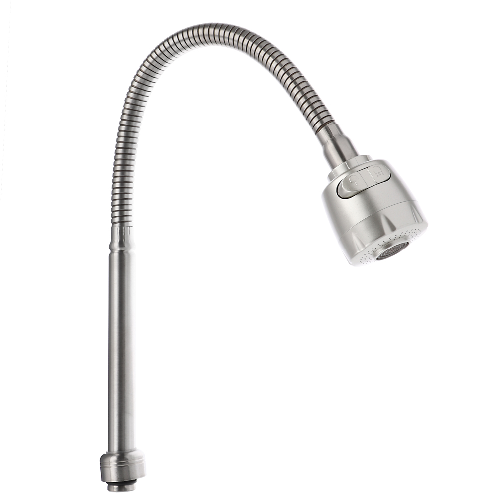 Излив смесителя для кухни, гибкий, 50см, нерж. сталь, EPDM, с гайкой, сатин, арт.№ 565-020