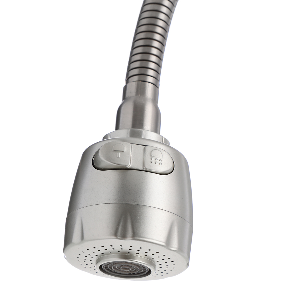 Излив смесителя для кухни, гибкий, 50см, нерж. сталь, EPDM, с гайкой, сатин, арт.№ 565-020