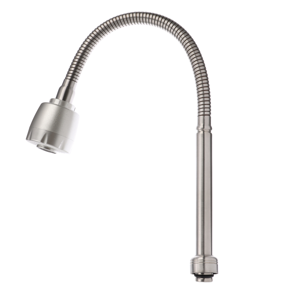 Излив смесителя для кухни, гибкий, 50см, нерж. сталь, EPDM, с гайкой, сатин, арт.№ 565-020