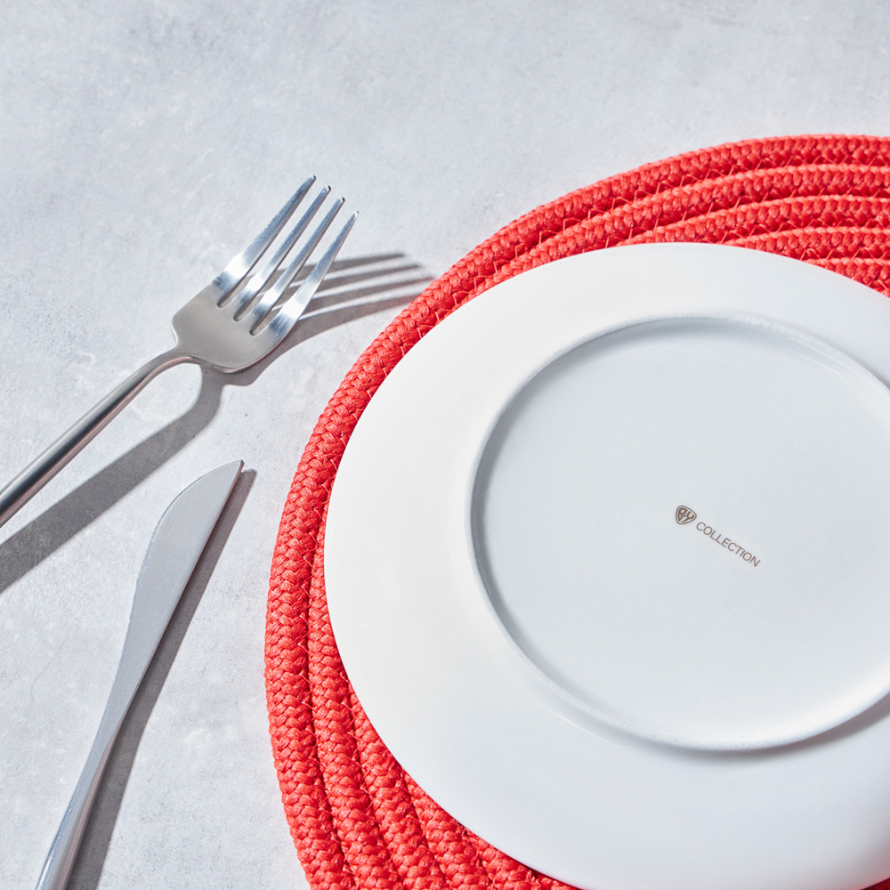 BY COLLECTION Карибы бирюза Набор тарелок 2 пр., 19см, костяной фарфор, арт.№ 802-030