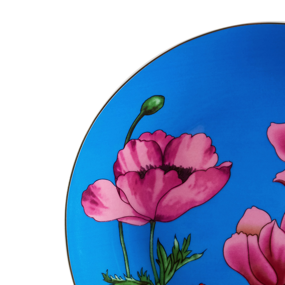 BY COLLECTION Карибы бирюза Набор тарелок 2 пр., 19см, костяной фарфор, арт.№ 802-030