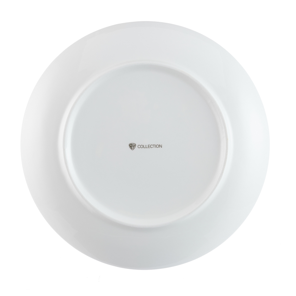 BY COLLECTION Карибы бирюза Набор тарелок 2 пр., 19см, костяной фарфор, арт.№ 802-030