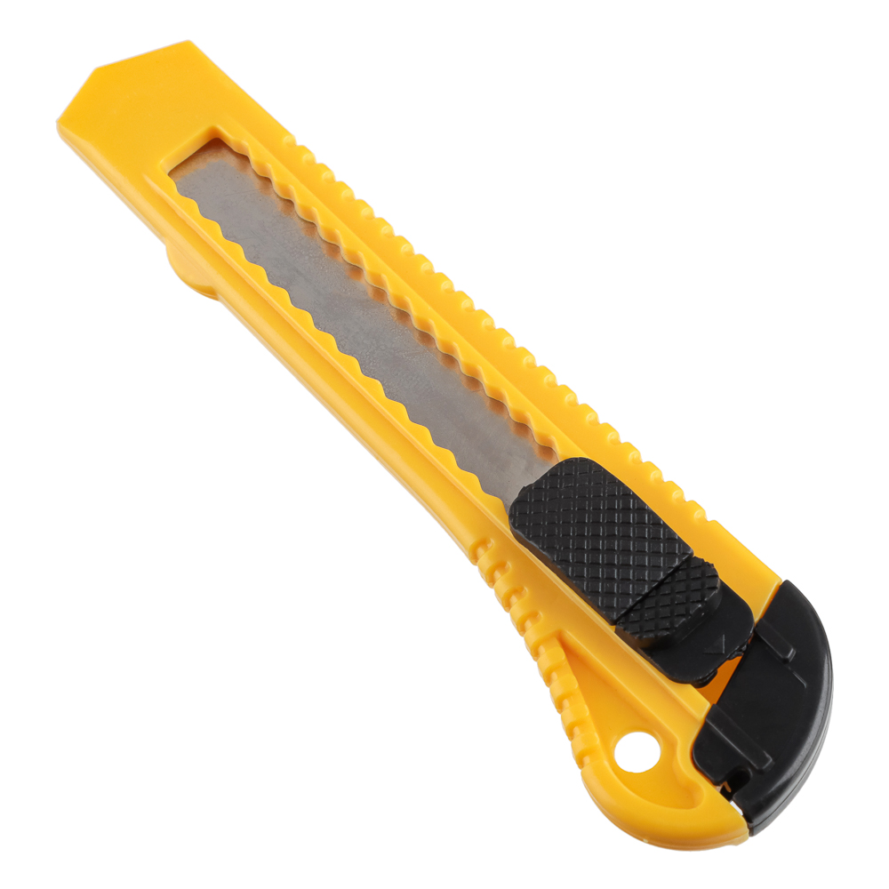 Нож универсальный малярный с сегментированным лезвием 18мм, квадратный фиксатор, арт.№ 685-017