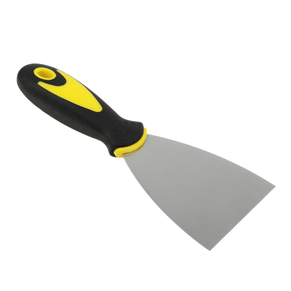 ЕРМАК Шпатель металл. с двухкомпонентной рукояткой, 75х120мм, арт.№ 683-162