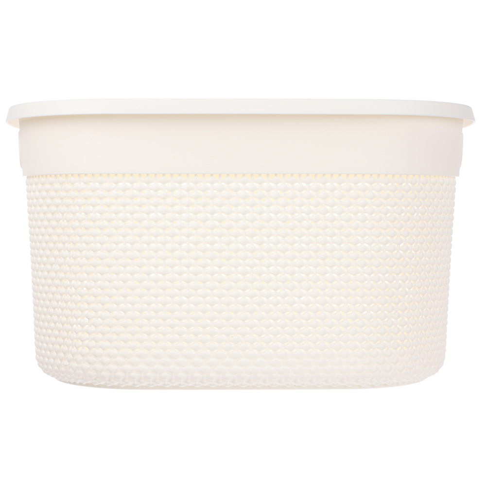 Корзина для хранения с крышкой OSLO 18л молочный туман, арт.№ 414-023