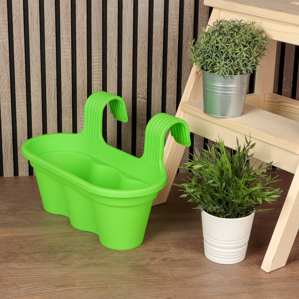 INBLOOM Кашпо подвесное 3 ячейки, 42х26х26см, PP, арт.№ 164-007