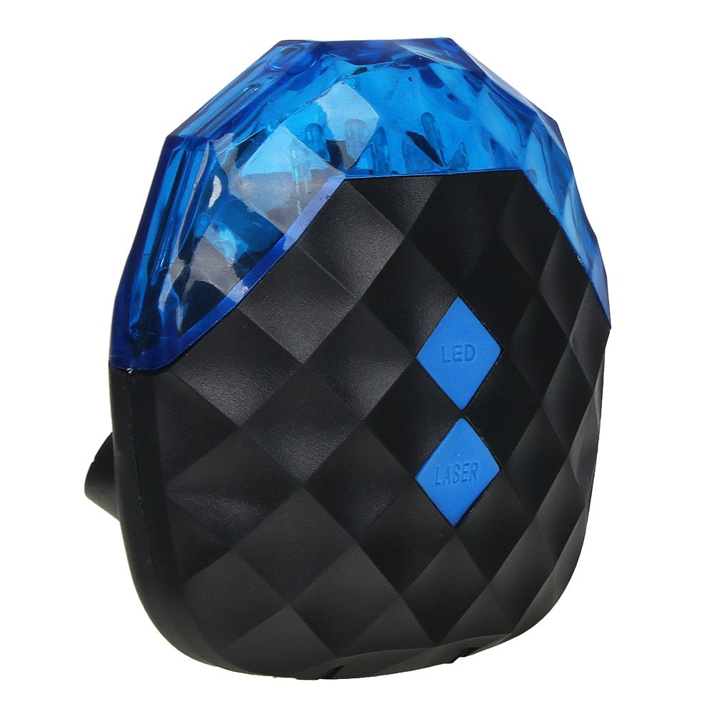 SILAPRO Фонарь велосипедный 8х8см, 5LED, 7 реж., 2хААА; 2 диода 2 реж., пластик, арт.№ 195-105