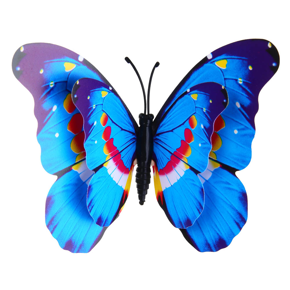 Фигурка на стержне "Бабочка" тм INBLOOM, 7х10х25см, ПВХ, металл, арт.№ 153-075