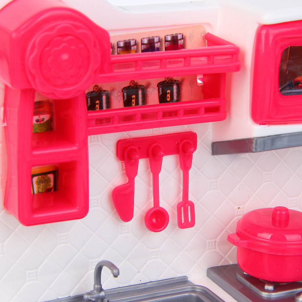 ИГРОЛЕНД Игровой набор Кухня с продуктами, PP, ABS, 41х7,3х23,6 см, арт.№ 294-220