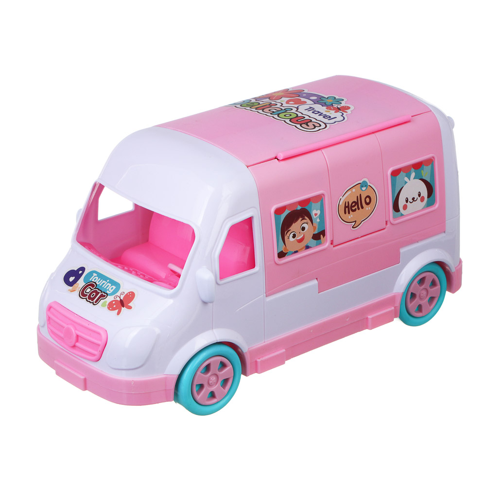 ИГРОЛЕНД Игровой набор мебели для кукол, с домом на колесах, ABS, PP, 49,3х16,5х24,8 см, арт.№ 278-135