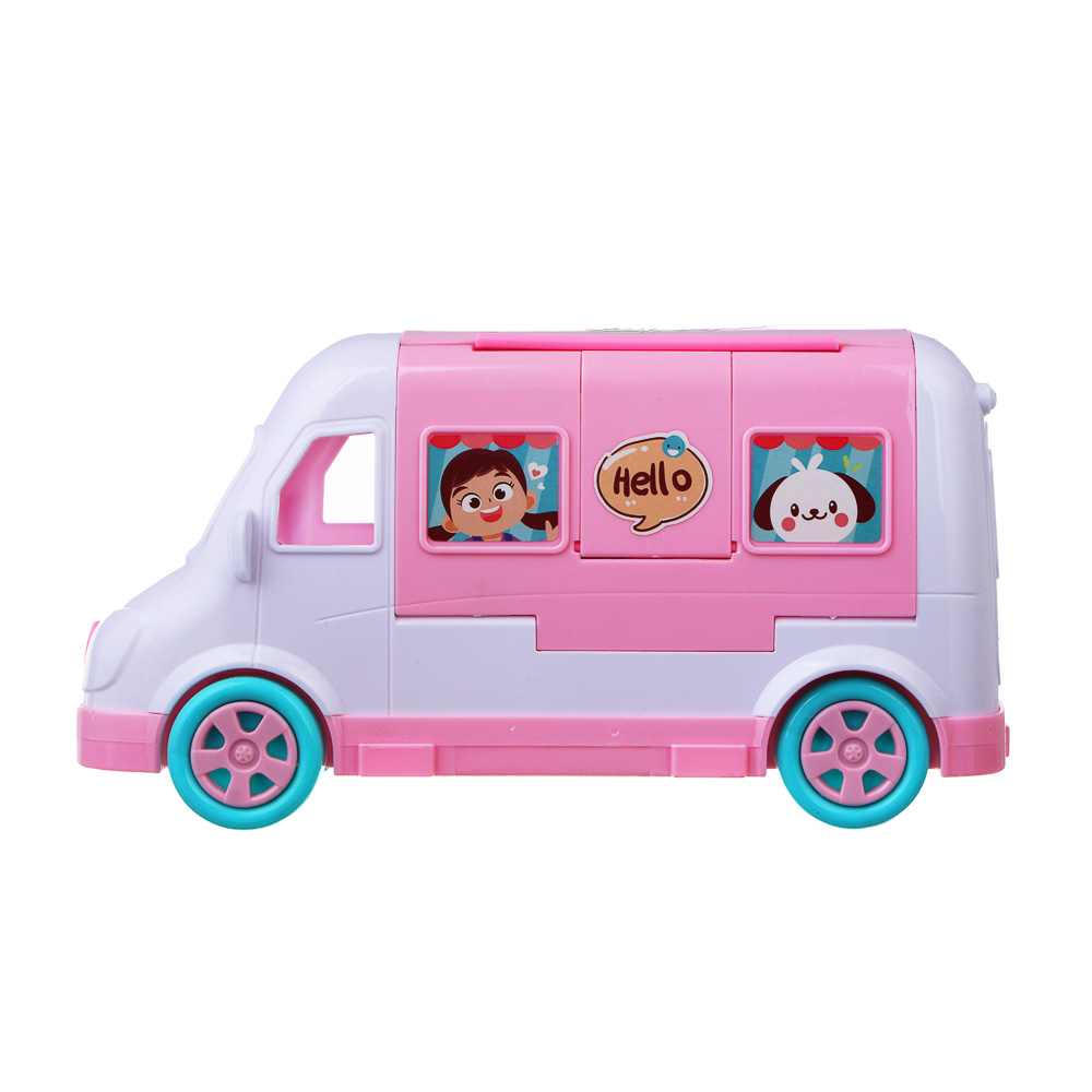 ИГРОЛЕНД Игровой набор мебели для кукол, с домом на колесах, ABS, PP, 49,3х16,5х24,8 см, арт.№ 278-135