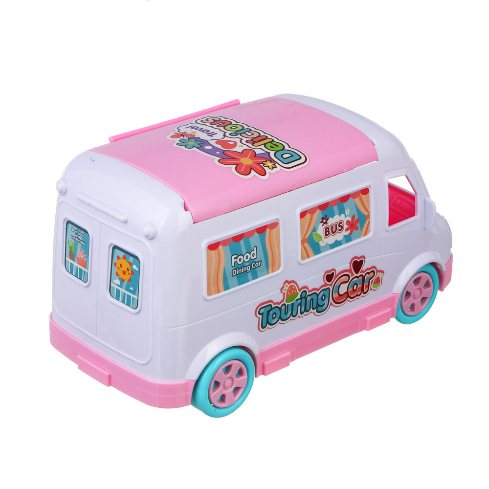 ИГРОЛЕНД Игровой набор мебели для кукол, с домом на колесах, ABS, PP, 49,3х16,5х24,8 см, арт.№ 278-135