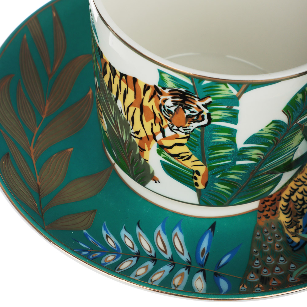 MILLIMI Тропики Набор чайный 12 пр., 260мл, 15см, костяной фарфор, арт.№ 802-141