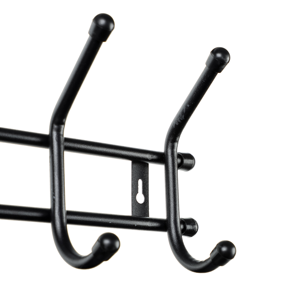 Вешалка настенная "Уют 3" 3 крючка, металл, черная, ВНУ32, арт.№ 465-219