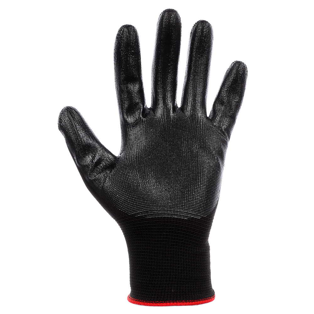 INBLOOM Перчатки садовые нейлоновые с нитриловым полуобливом, 10 размер, 23.5см, 30г, арт.№ 188-034