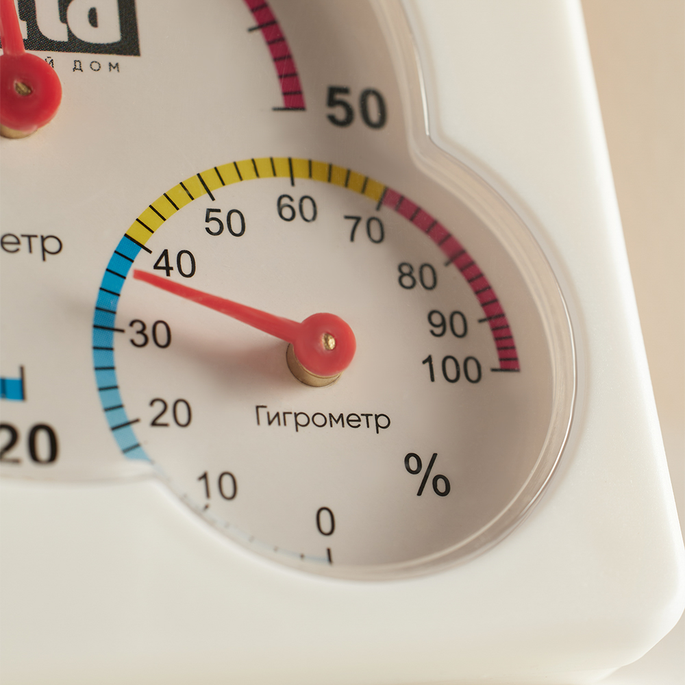 Термометр мини тм VETTA, измерение влажности воздуха, 7,5x7,5см, пластик, арт.№ 473-052