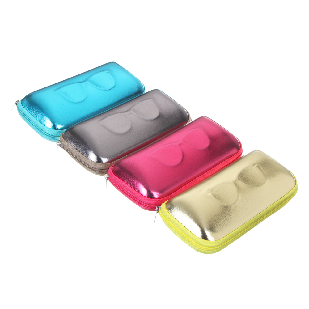 PAVO Футляр для очков на молнии, ПУ, 16,5х7см, 4 цвета, ЧО20-01, арт.№ 339-074