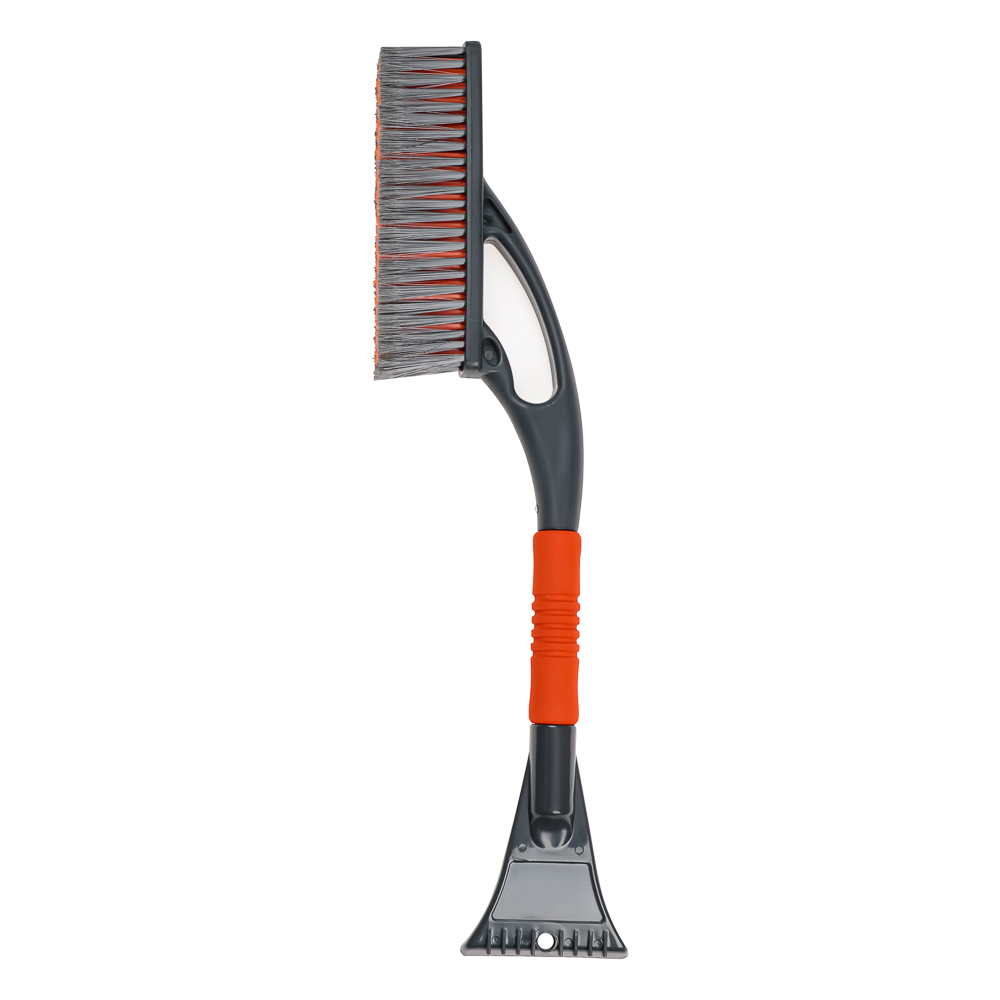 ЕРМАК Щетка для уборки снега с распушенной щетиной+скребок, 59x10см, арт.№ 775-116