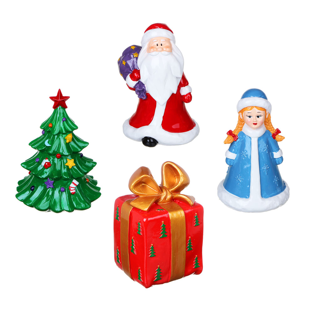 СНОУ БУМ Копилка, полистоун, h12см, 4 дизайна, арт.№ 396-647