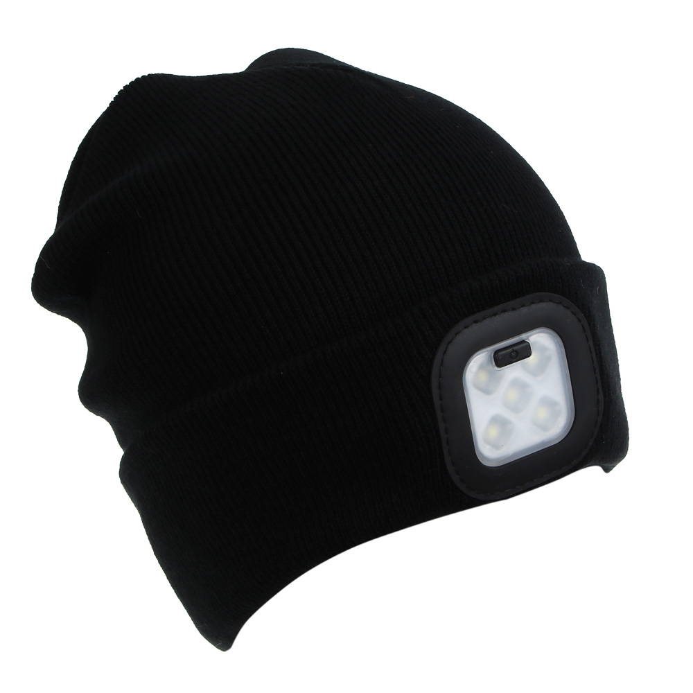 Шапка акрил с фонарем налобным тм AZOR FISHING, 22,5х19 см, LED, 3 режима, 400лм, 200 мАч, USB, арт.№ 223-092