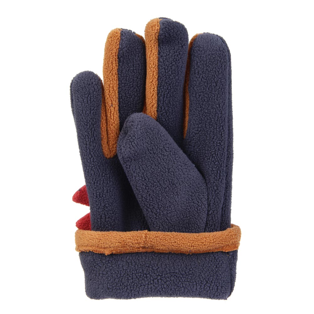 GALANTE Перчатки детские флис с аппликацией монстрик, р.14, 3 цвета, СЗПВ24-27, арт.№ 363-388