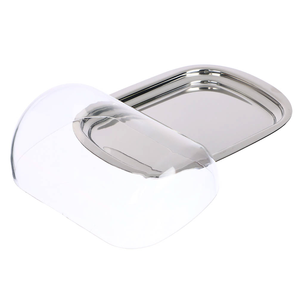 VETTA Масленка металлическая с акриловой крышкой, 16x5,5x12см, арт.№ 844-059