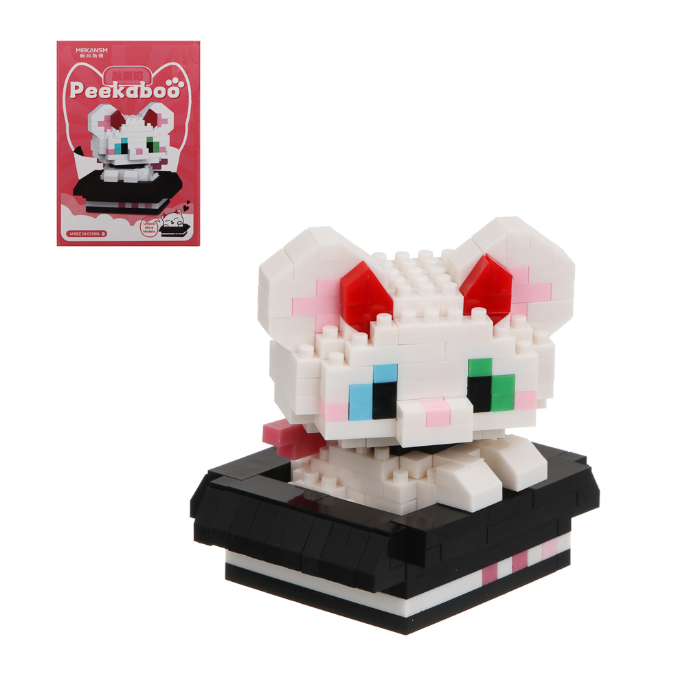 Конструктор мини 3D "Любимчик в коробке", ABS, 8х4,5х11,5см, 12 видов, арт.№ 858-091