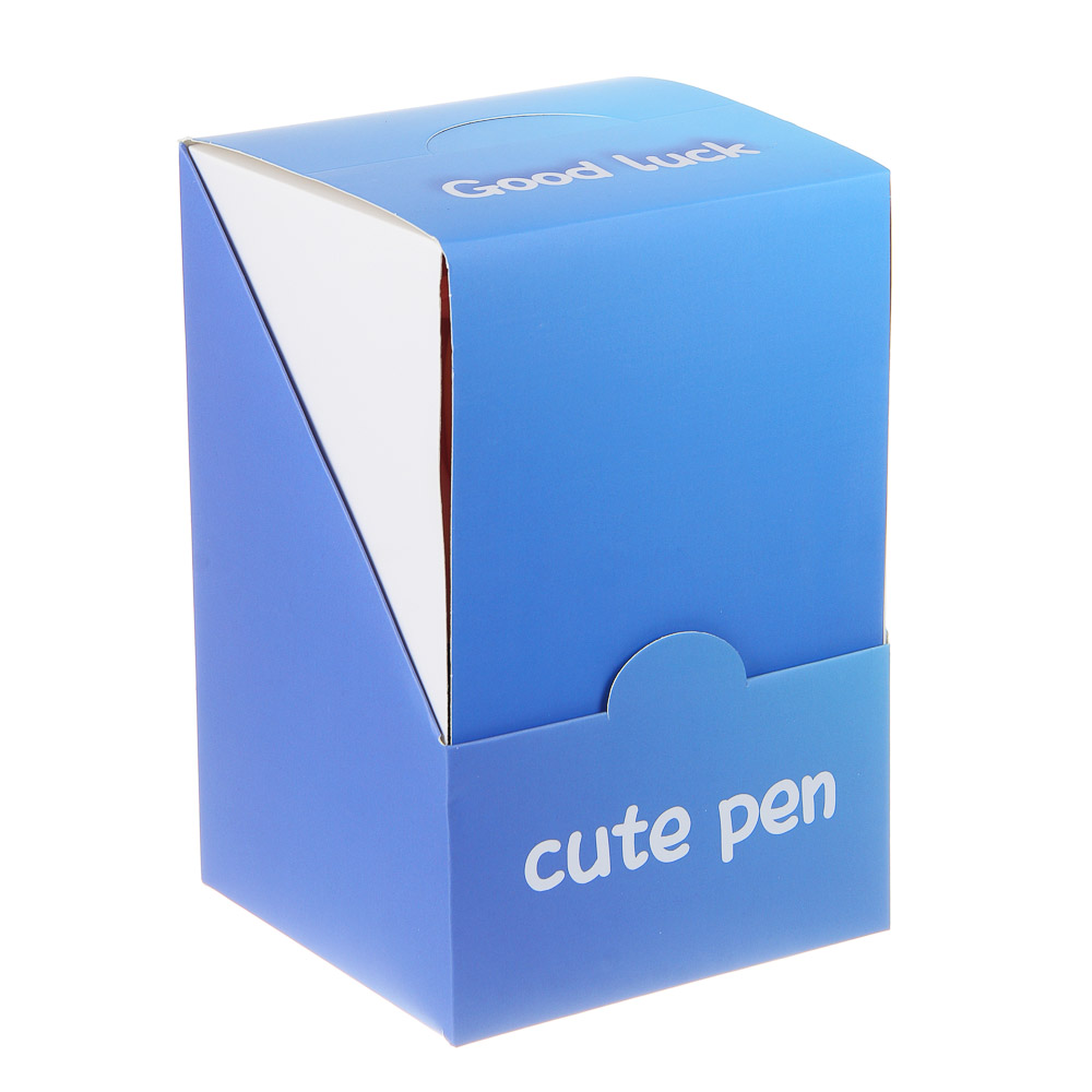 Ручка шариковая синяя, "Нежные истории", гибкий корпус, 4 дизайна, шоу-бокс, арт.№ 591-277