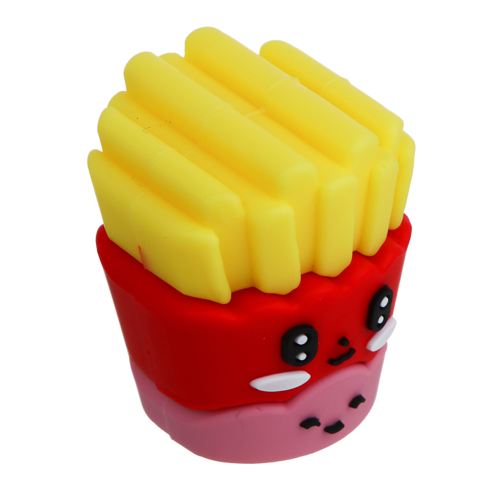 Точилка фигурная "Фаст-фуд", 3,5х3х3см, 1 отверстие, PVC, 2 дизайна, арт.№ 607-064