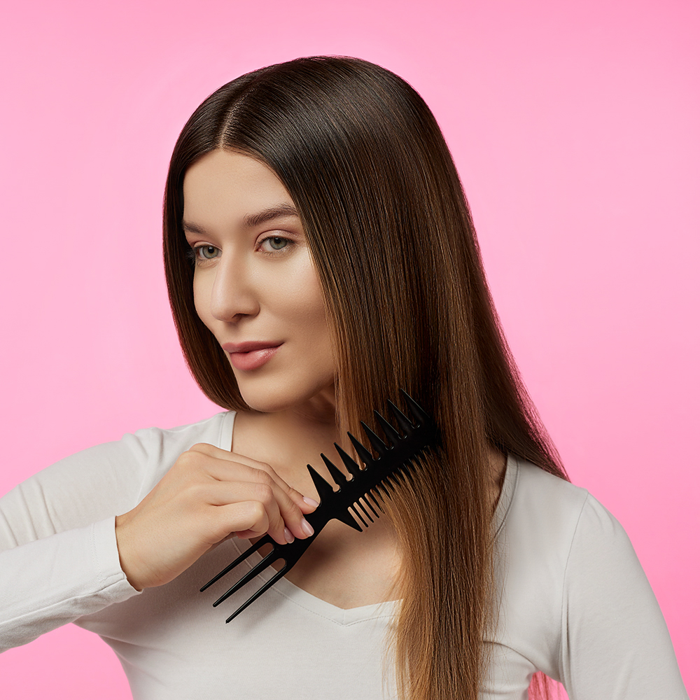 Набор профессиональных расчесок-гребней тм ЮНИLOOK, 10пр., пластик, черный, арт.№ 356-414