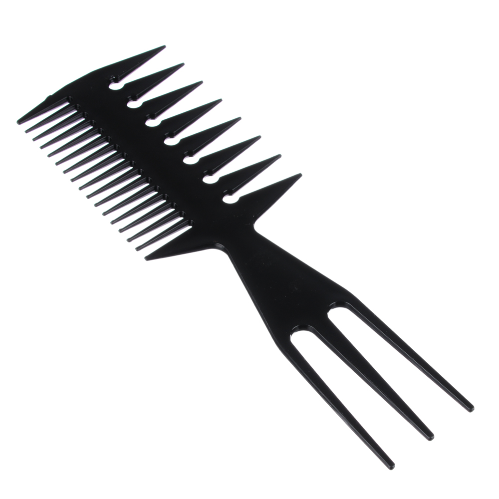 Набор профессиональных расчесок-гребней тм ЮНИLOOK, 10пр., пластик, черный, арт.№ 356-414