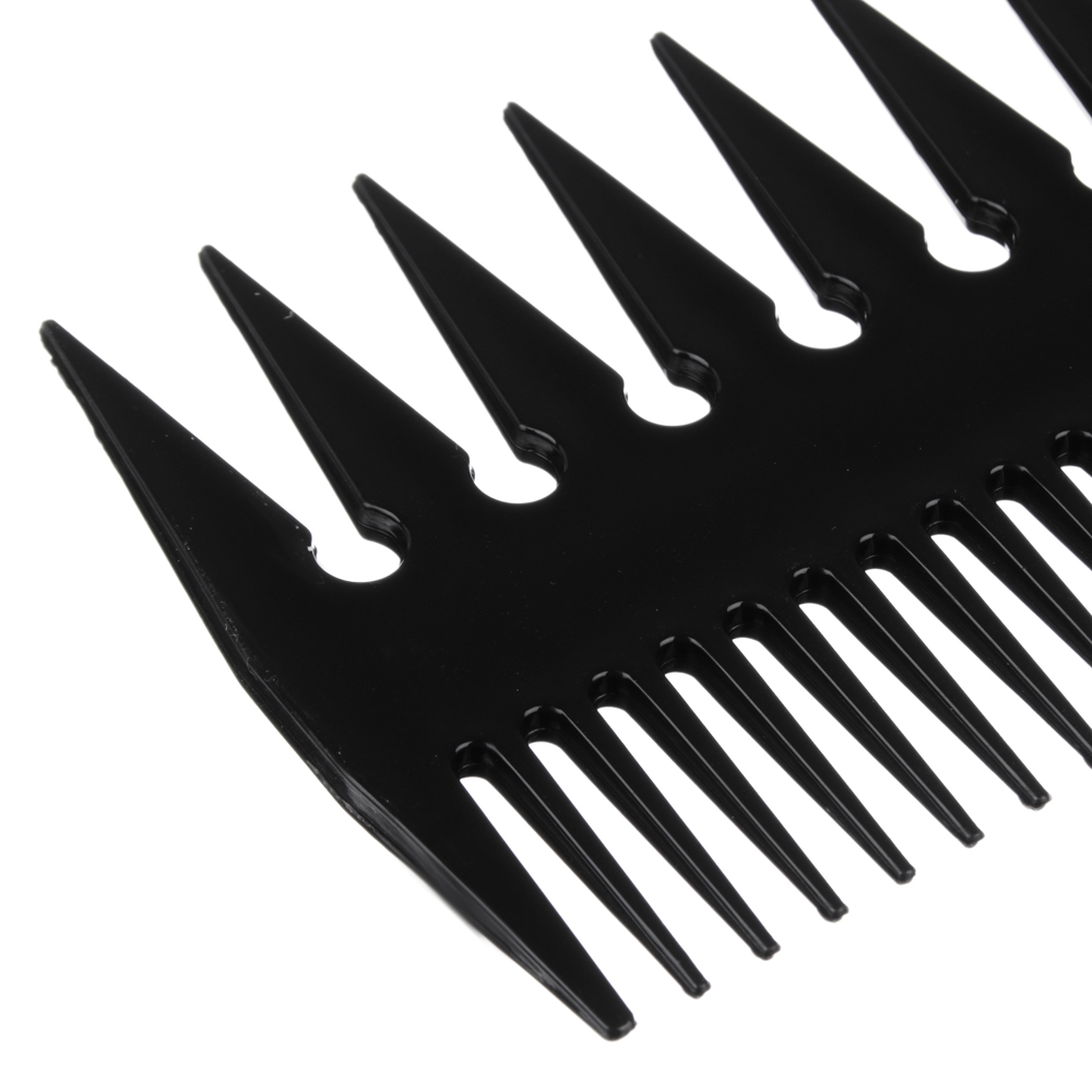 Набор профессиональных расчесок-гребней тм ЮНИLOOK, 10пр., пластик, черный, арт.№ 356-414