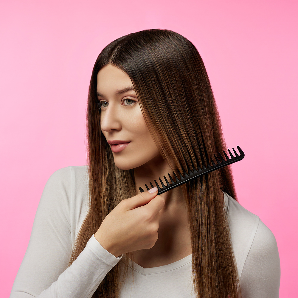 Набор профессиональных расчесок-гребней тм ЮНИLOOK, 10пр., пластик, черный, арт.№ 356-414