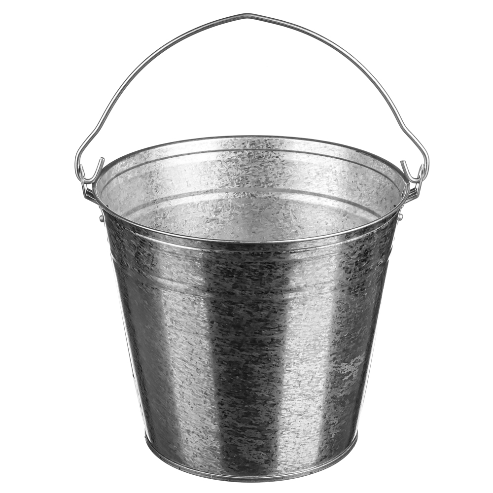 Ведро оцинкованное 9л хозяйственное, 0,4мм, арт.№ 408-001