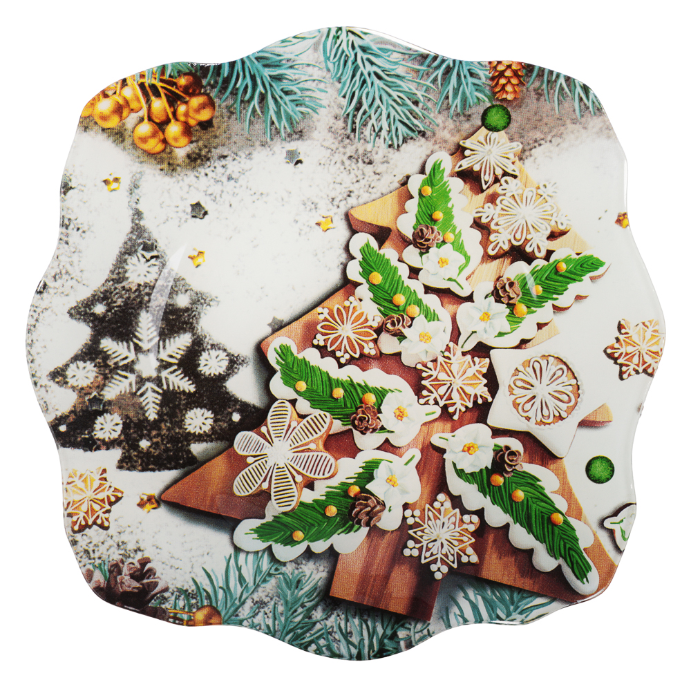 Чудеса Блюдо круглое, 20см, стекло, арт.№ 820-901