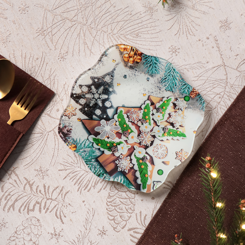 Чудеса Блюдо круглое, 20см, стекло, арт.№ 820-901