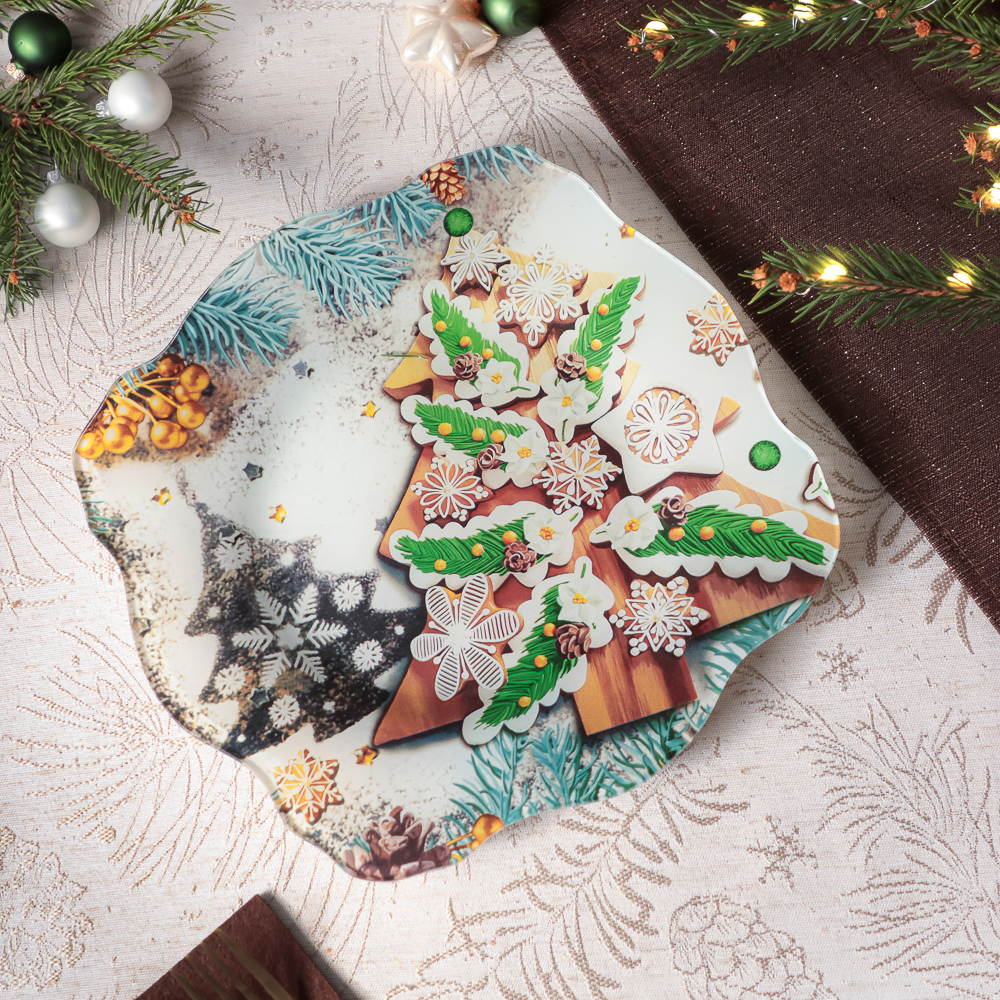 Чудеса Блюдо круглое, 25см, стекло, арт.№ 820-902