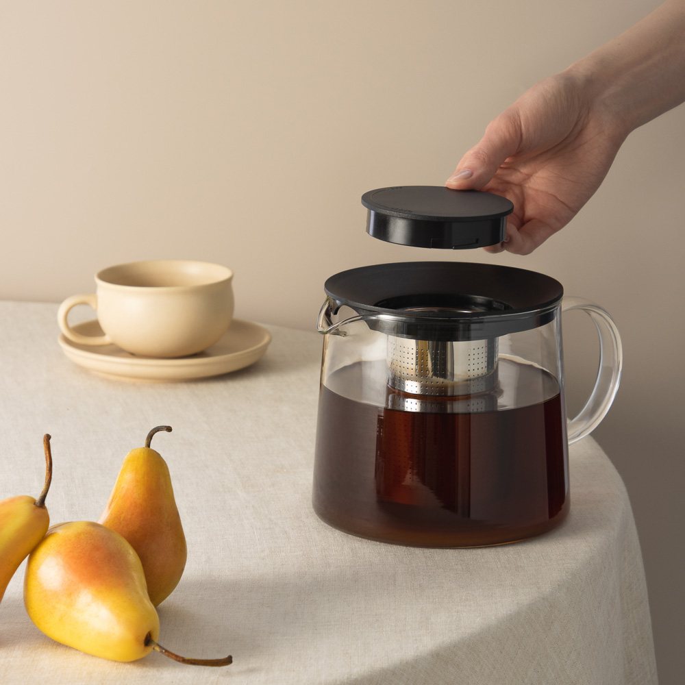 Чайник заварочный тм SATOSHI Цейлон 1,5л, жаропрочное стекло, арт.№ 850-173