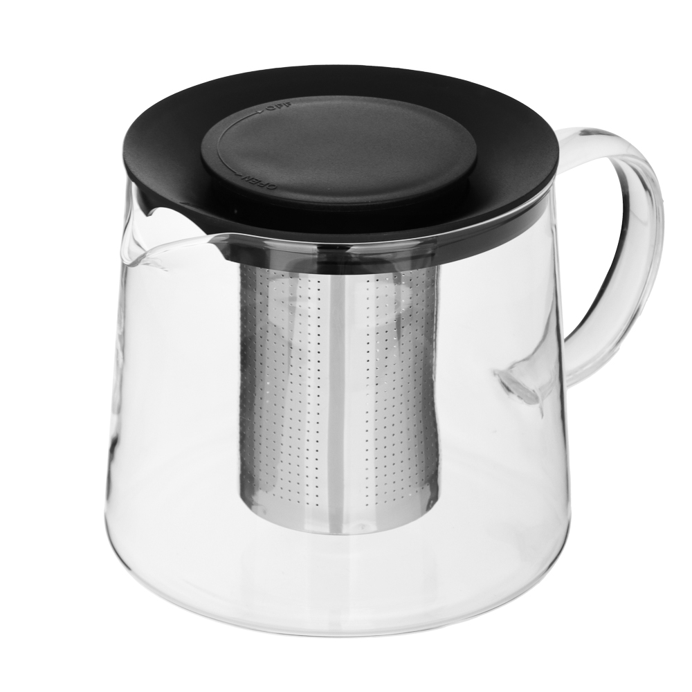 Чайник заварочный тм SATOSHI Цейлон 1,5л, жаропрочное стекло, арт.№ 850-173