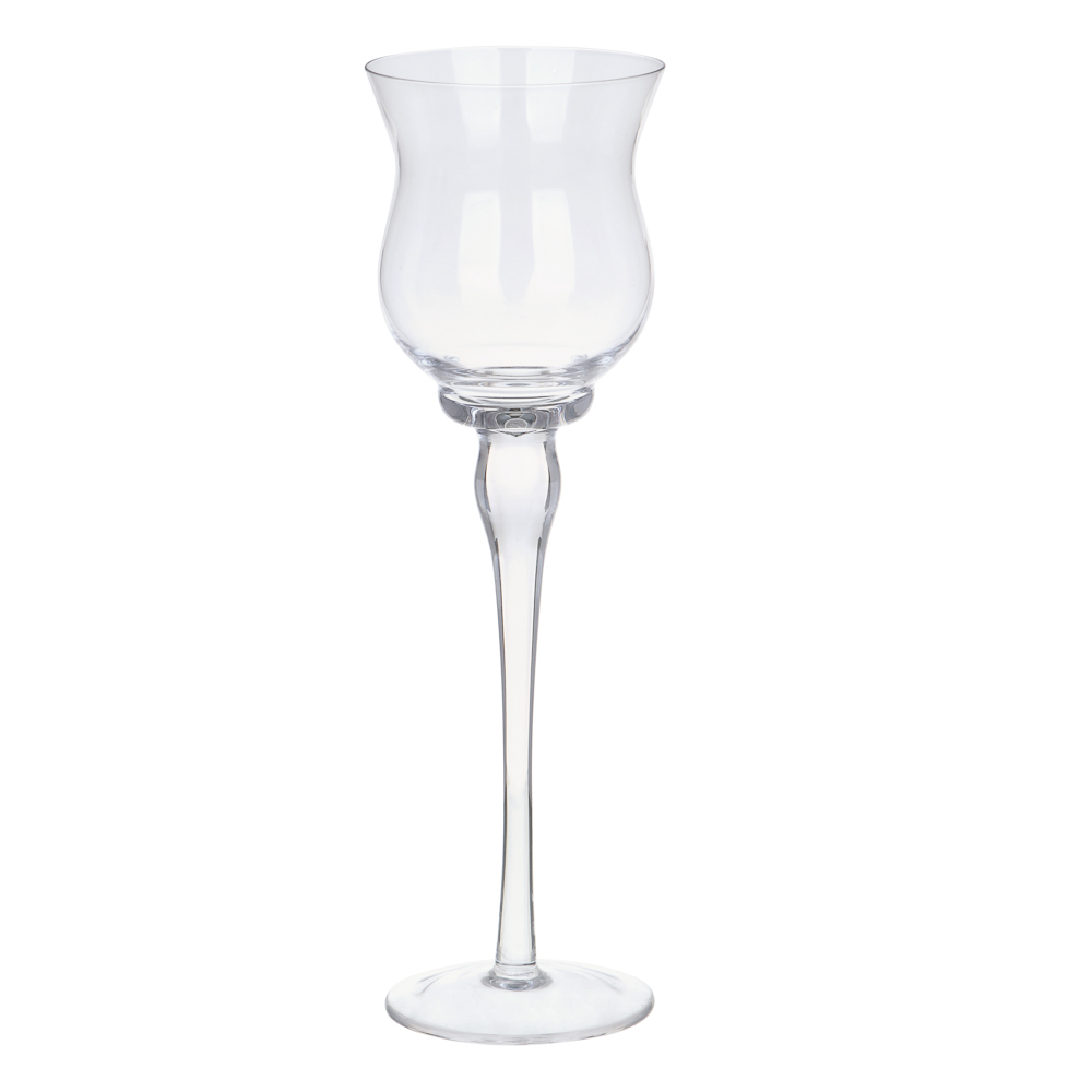 Набор из 3-х подсвечников, 20см, 23см, 26см, стекло, арт.73, арт.№ 477-218