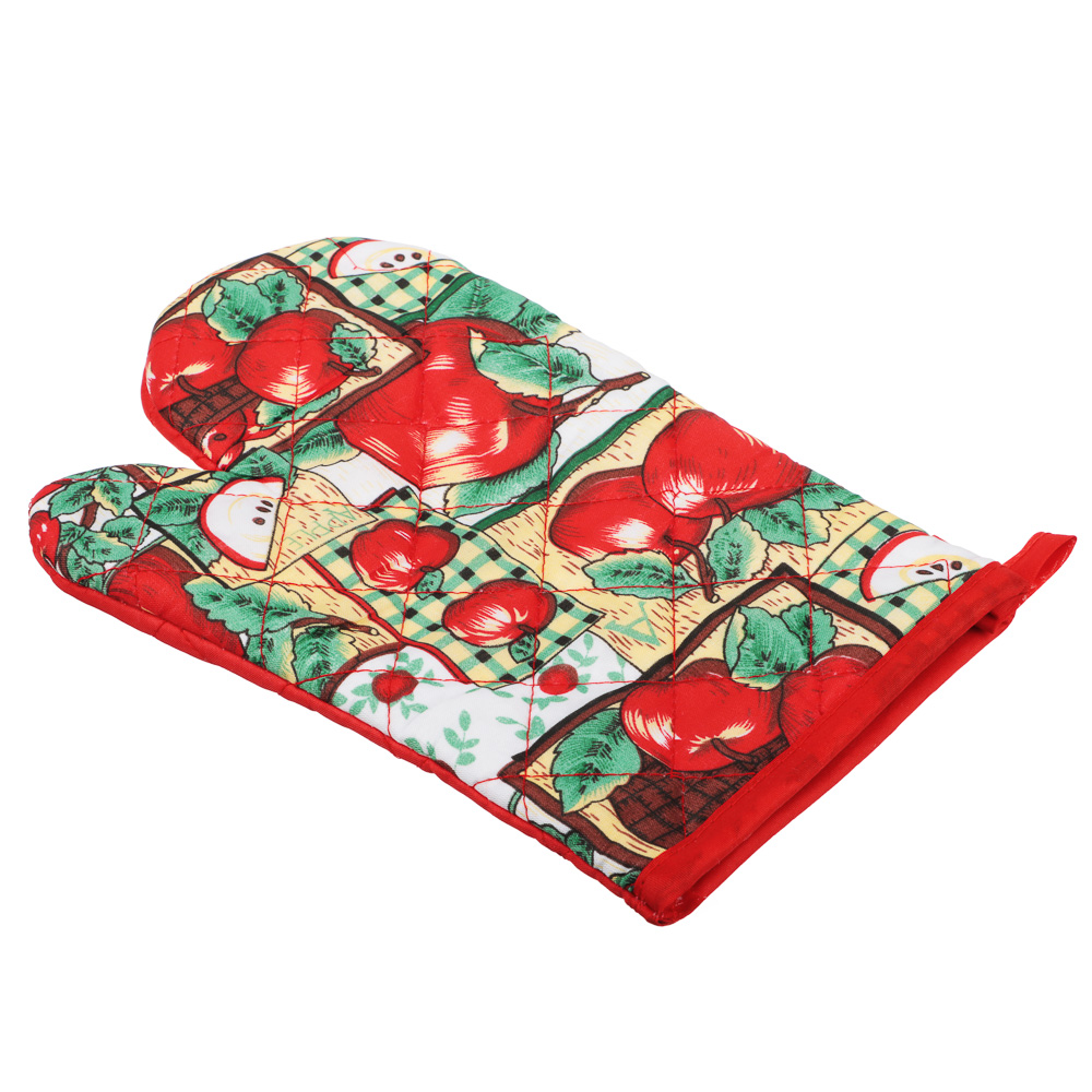 Прихватка-варежка, 100% полиэстер, 17х25см, 4 дизайна, арт.№ 493-094