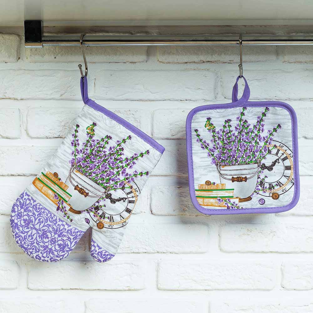 PROVANCE Ассорти Прихватка-варежка, полиэстер 27см, 3 дизайна, арт.№ 493-086