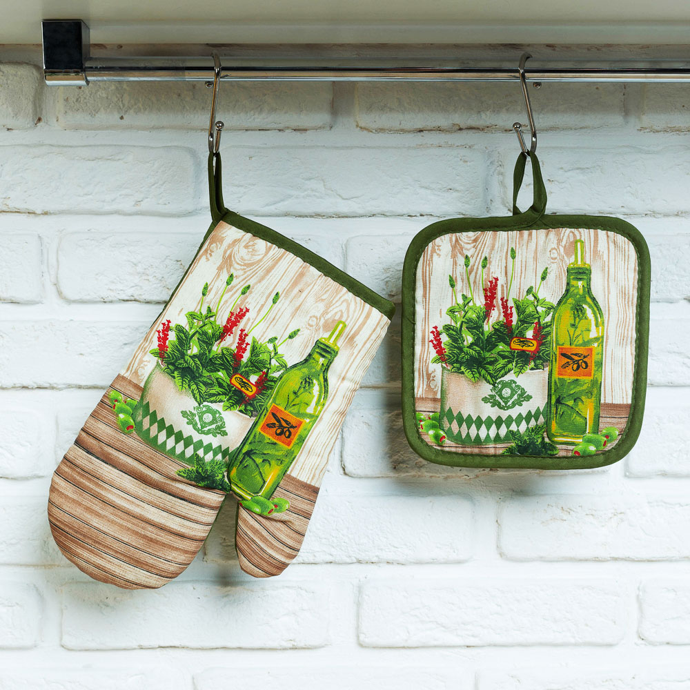 PROVANCE Прованские травы Прихватка-варежка, полиэстер, 27см, арт.№ 493-088