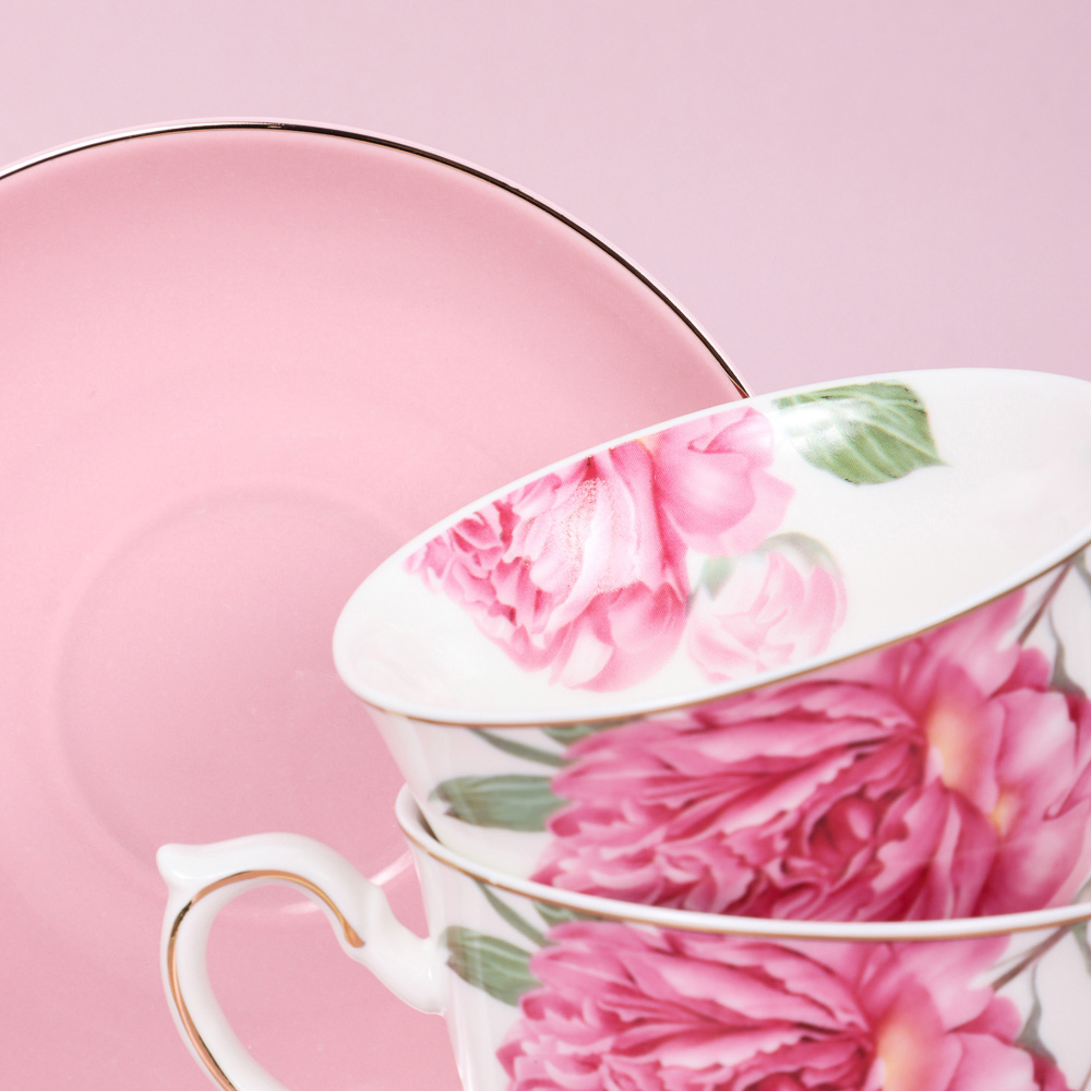 MILLIMI Розовый флэш Набор чайный 12 пр., 220мл, 14,5см, фарфор, арт.№ 802-507