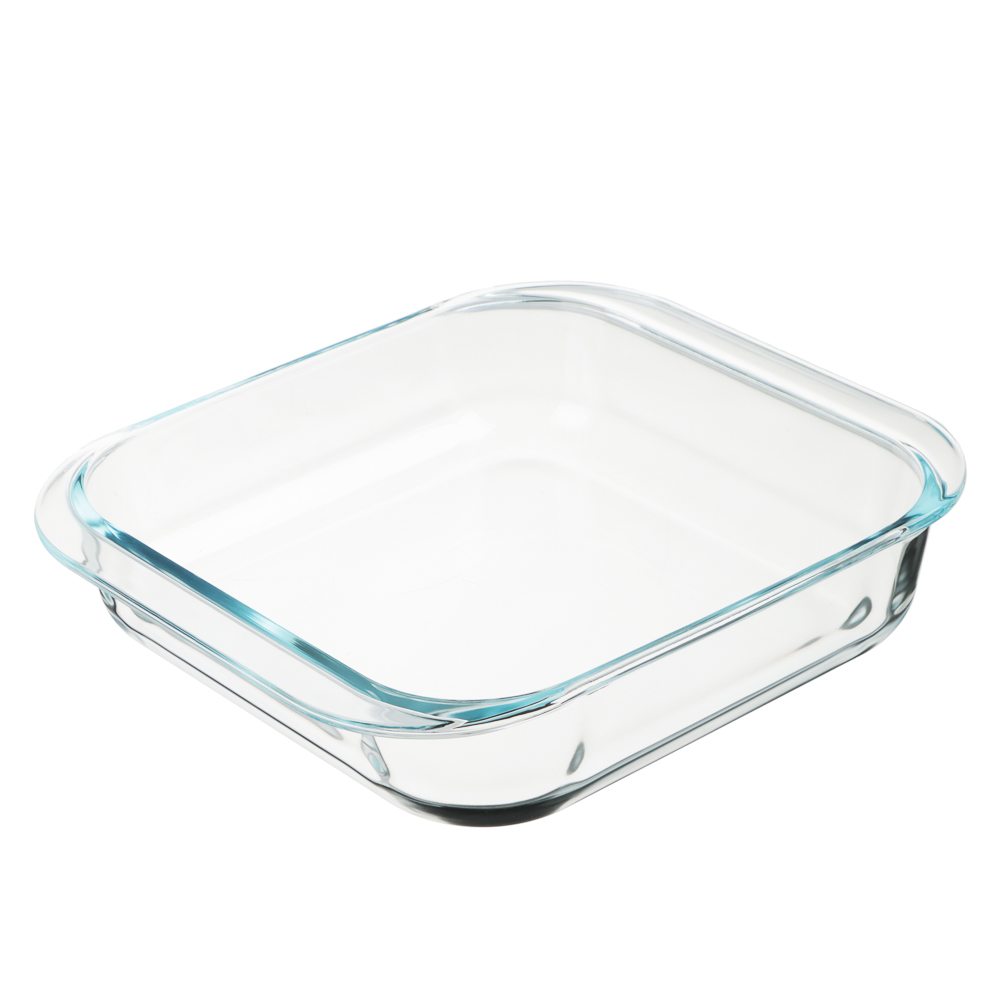 SATOSHI Форма для запекания жаропрочная квадратная, с ручками, стекло, 27.5x24x6см, 2,3л, арт.№ 825-011