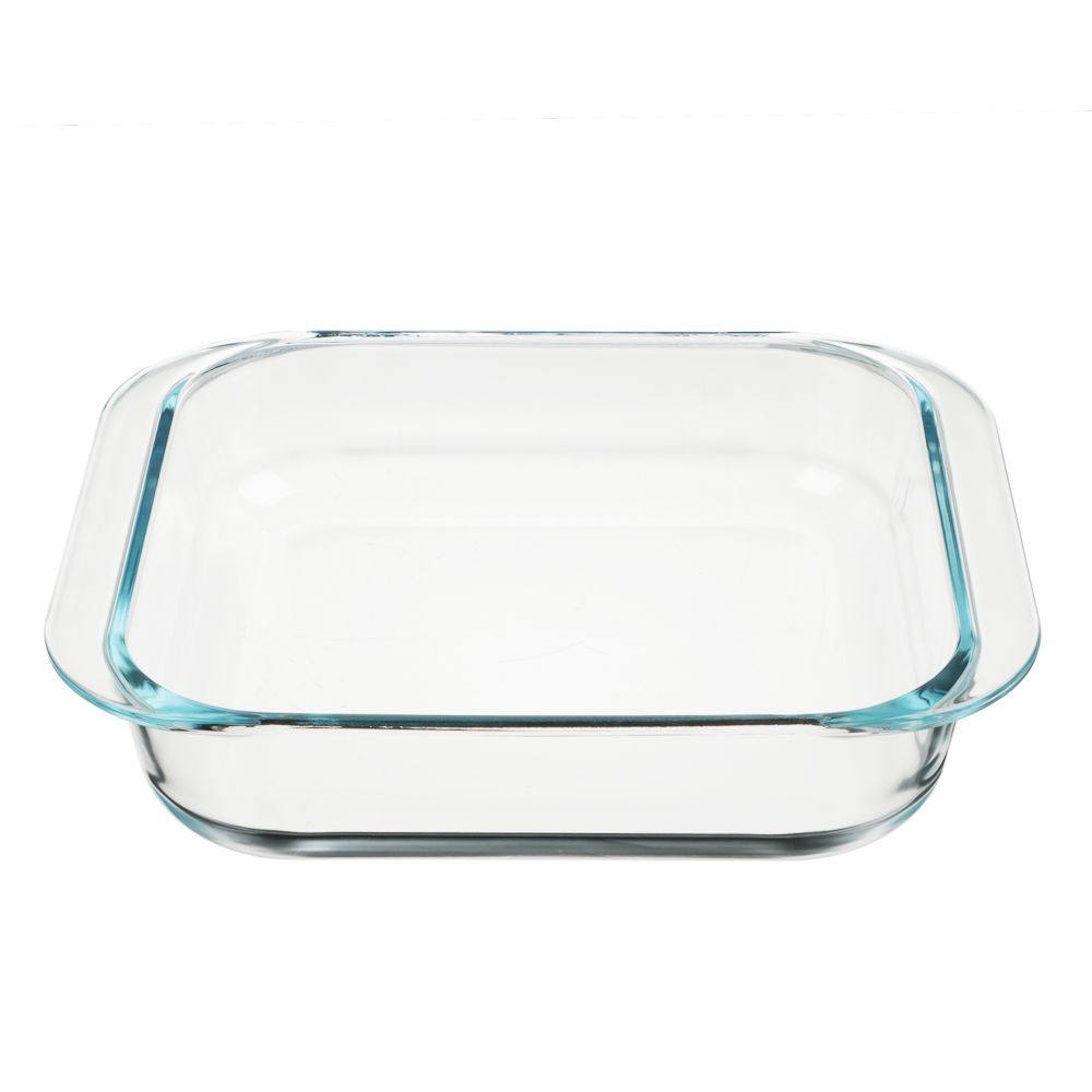 SATOSHI Форма для запекания жаропрочная квадратная, с ручками, стекло, 27.5x24x6см, 2,3л, арт.№ 825-011
