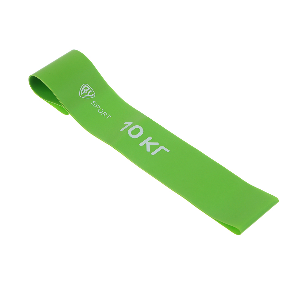 Фитнес-резинка тм BY SPORT, 10кг, 30х5х0,05см, латекс, арт.№ 093-038