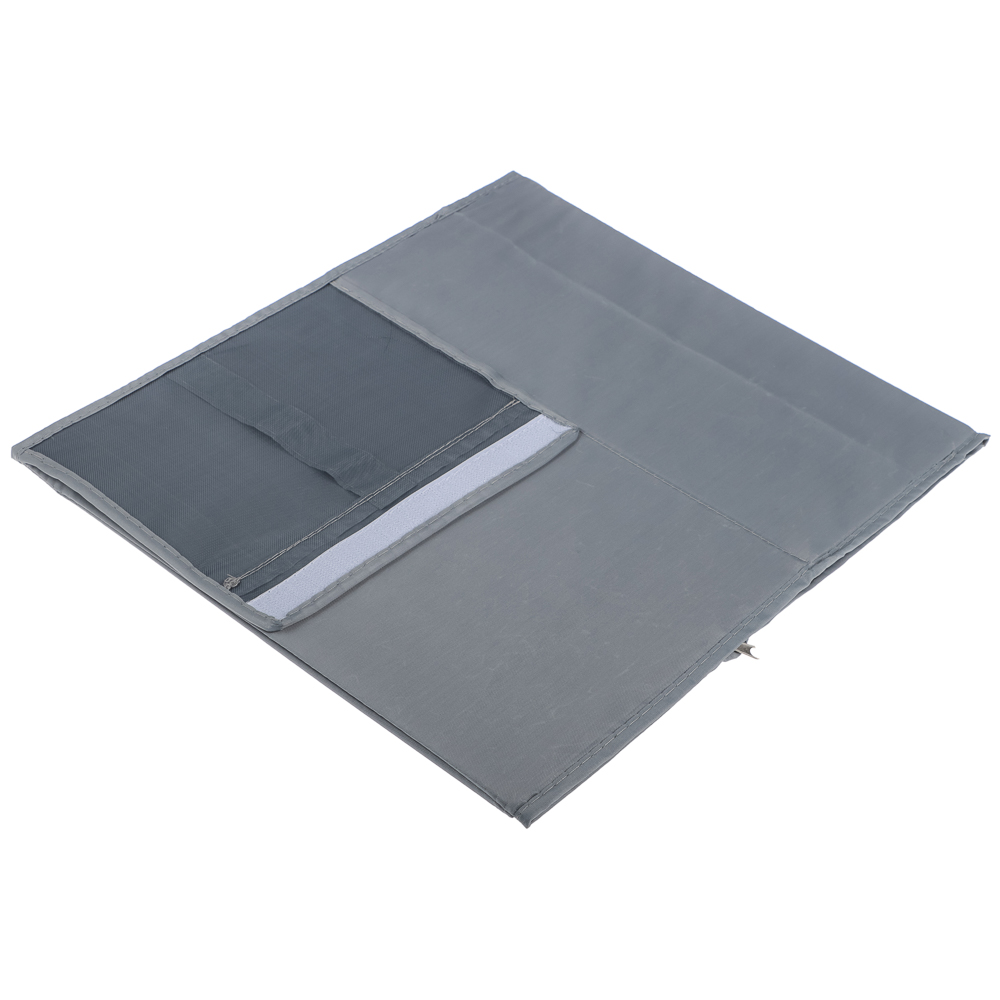 VETTA Швеция Короб для обуви складной на молнии, 34х22х16см, полиэстер, ПЕВА, серый, арт.№ 457-755